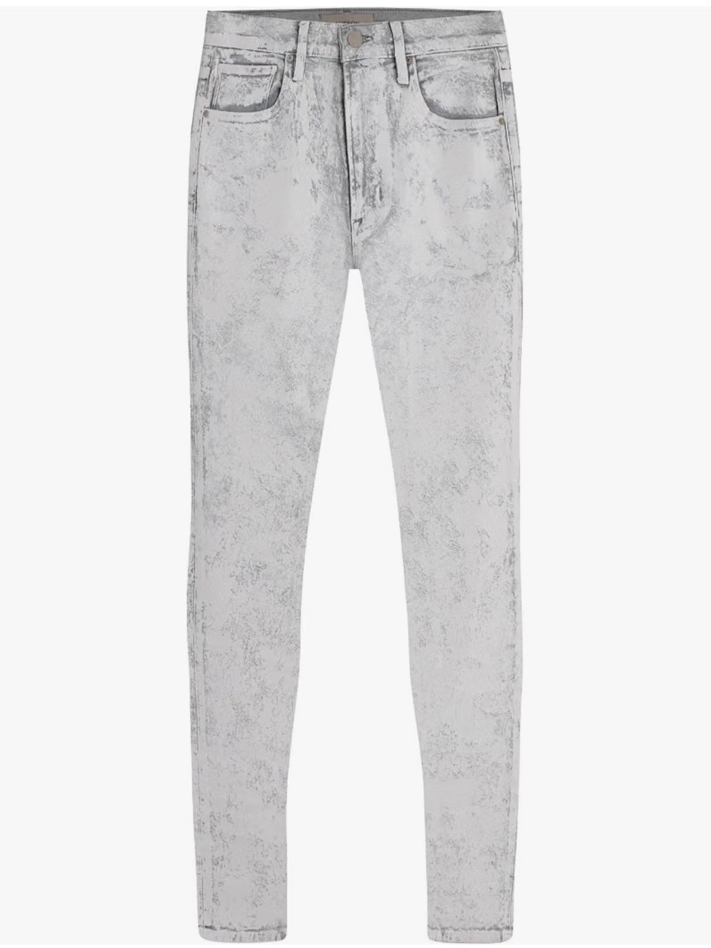 Hudson - Mens Jeans Skinny in Light Gray White paint shatter design (Size:30)